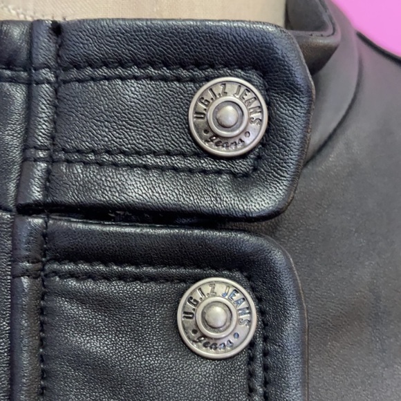 Be Forever U.G.I.Z. Black Leather Moto Jacket - Picture 12 of 15